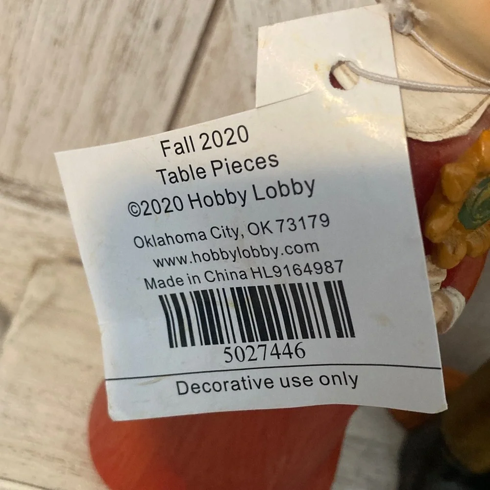Hobby Lobby 2020 Thanksgiving Figurine Set - Multicolor